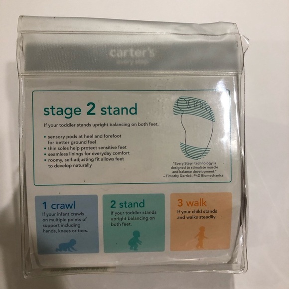 Carter’s Brown bucket boot Baby Boy Size 4 Stage 2 NWT - Picture 6 of 8